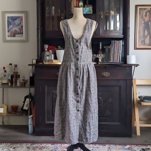 Vintage VTG Woolrich Plaid Button Jumper Dress Size M